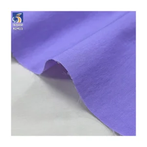 A2411 Summer 60 Count 65% Cotton 35% Nylon Cotton Poplin Plain Weave Fabrics 85gsm High Count Shirt Dress Fabric