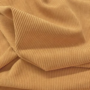 YX1382 145CM 190gsm Top Quality 8 Wale Polyester Corduroy Fabric for Orange Jackets Corduroy Fabric by the Yard