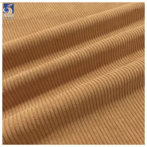 YX1382 145CM 190gsm Top Quality 8 Wale Polyester Corduroy Fabric for Orange Jackets Corduroy Fabric by the Yard
