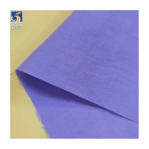 A2411 Summer 60 Count 65% Cotton 35% Nylon Cotton Poplin Plain Weave Fabrics 85gsm High Count Shirt Dress Fabric
