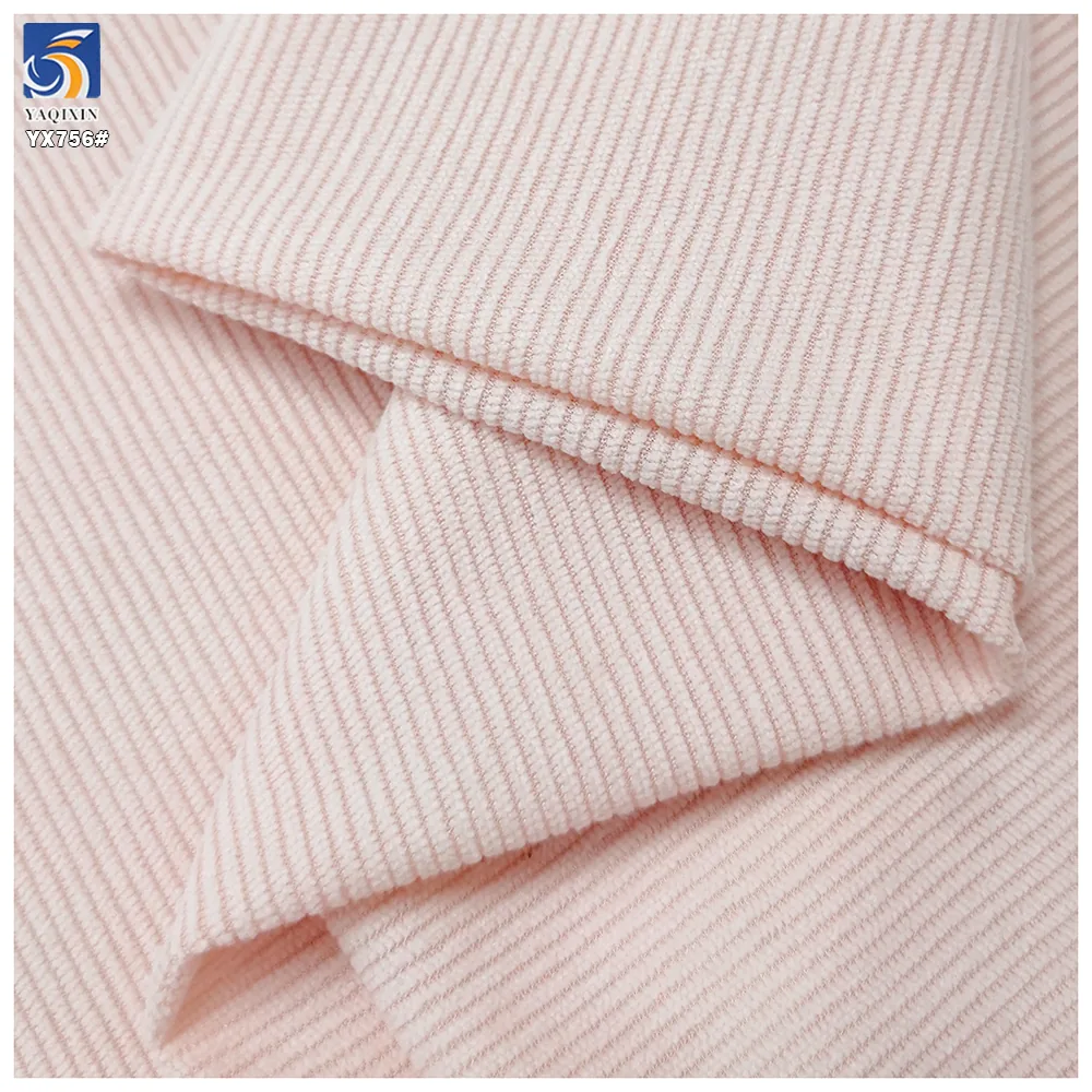 YX756 Cheap High Quality Corduroy Fabric Plain Woven 100% Polyester 11W Corduroy Fabric for Ladies Shirts Garments
