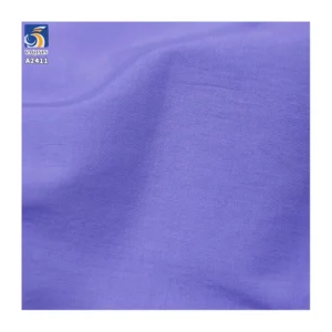 A2411 Summer 60 Count 65% Cotton 35% Nylon Cotton Poplin Plain Weave Fabrics 85gsm High Count Shirt Dress Fabric