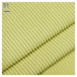 YX204 Good Quality Eco-Friendly Dyeing 300gsm 100% Cotton 11 W Corduroy Solid Dyed Fabric Fabric