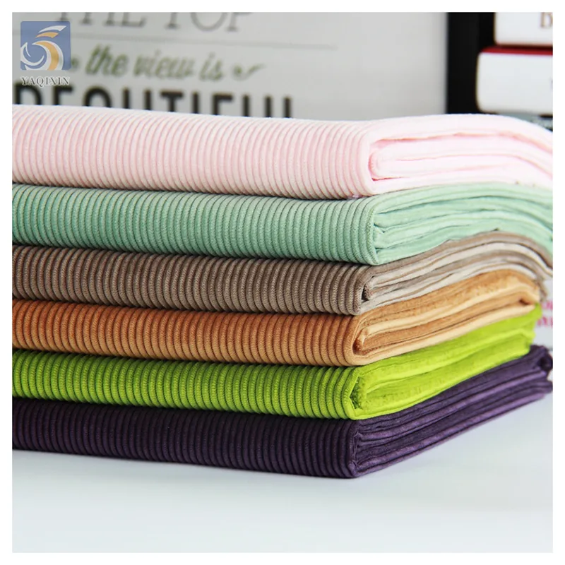 Wholesale Price Cotton Elastic Corduroy Fabric Stretch Woven 8W Corduroy Fabric for Clothes