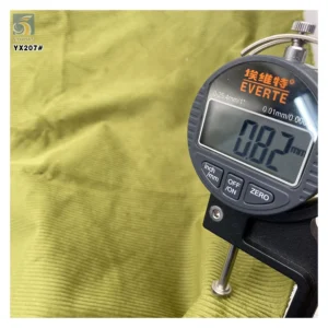 YX207 China Manufacturer 330gsm Heavyweight 12 Wale Stretch 97% Cotton 3% Elastane Corduroy Fabrics for Women Dresses