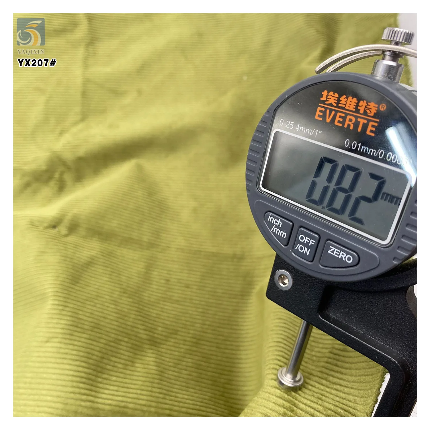 YX207 China Manufacturer 330gsm Heavyweight 12 Wale Stretch 97% Cotton 3% Elastane Corduroy Fabrics for Women Dresses