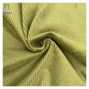 YX207 China Manufacturer 330gsm Heavyweight 12 Wale Stretch 97% Cotton 3% Elastane Corduroy Fabrics for Women Dresses