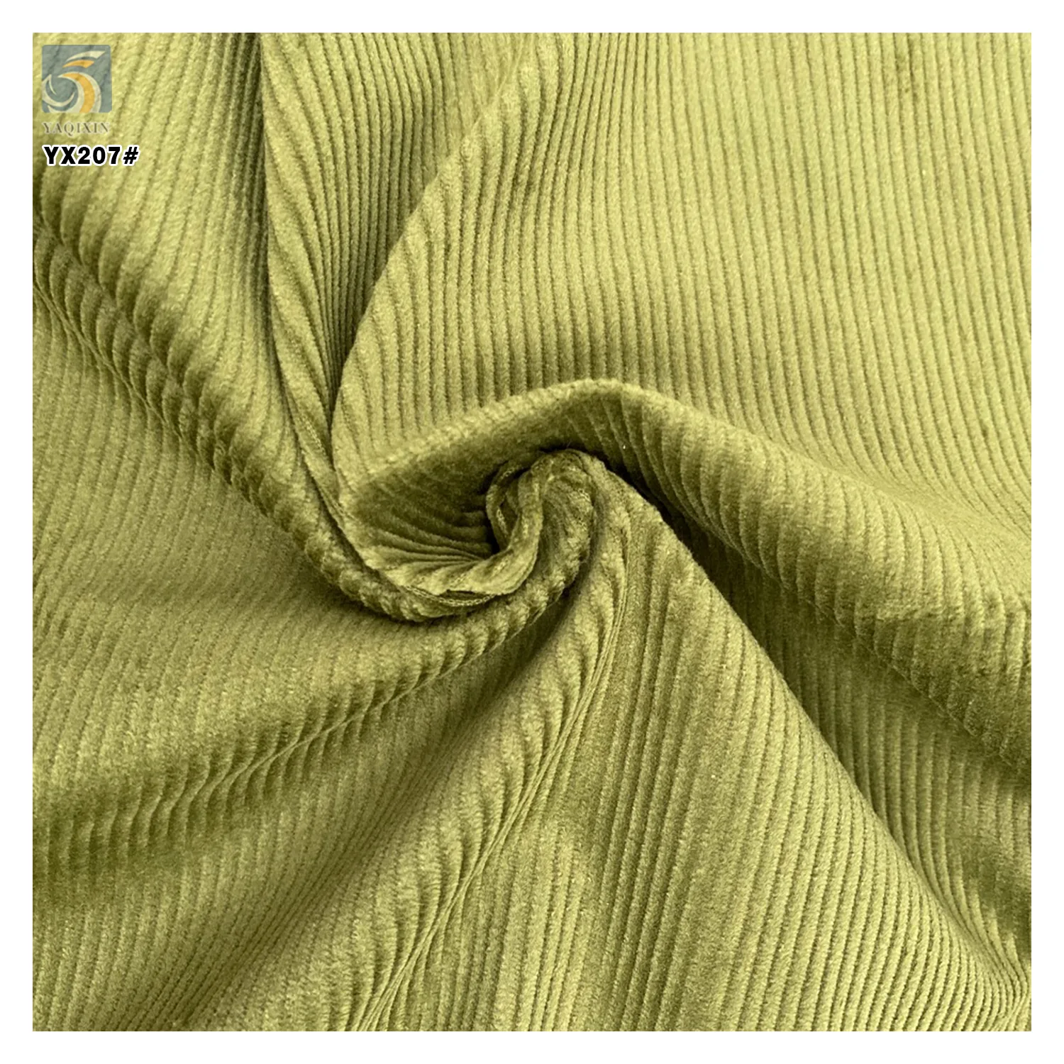 YX207 China Manufacturer 330gsm Heavyweight 12 Wale Stretch 97% Cotton 3% Elastane Corduroy Fabrics for Women Dresses