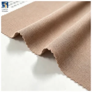 YX1454 220GSM High Twist Linen Look Soft Polyester Knit Fabric 1KG Approx 2.7M for Women's Dresses and Shirts