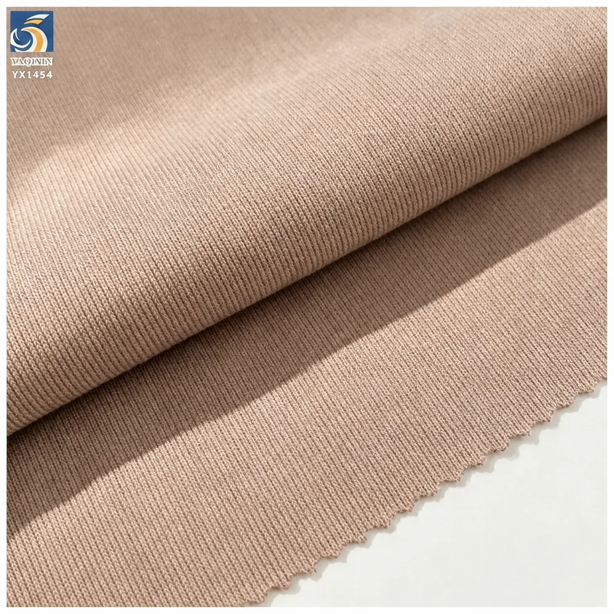 YX1454 220GSM High Twist Linen Look Soft Polyester Knit Fabric 1KG Approx 2.7M for Women's Dresses and Shirts