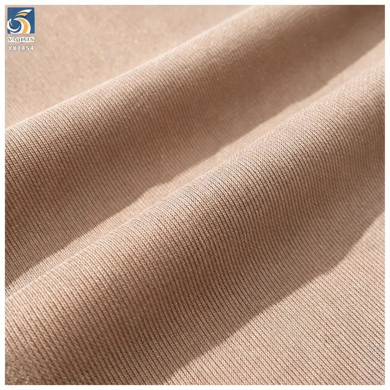 YX1454 220GSM High Twist Linen Look Soft Polyester Knit Fabric 1KG Approx 2.7M for Women's Dresses and Shirts