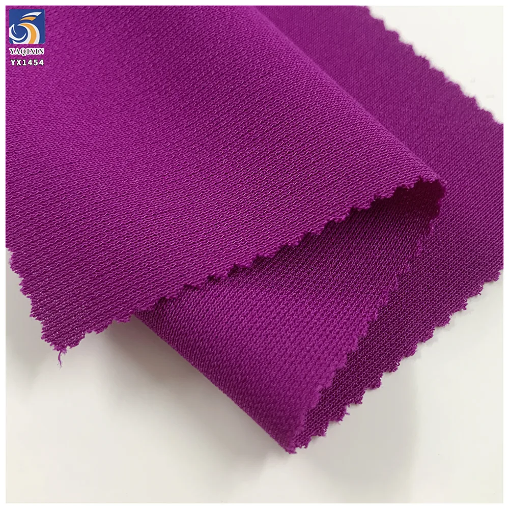YX1454 220GSM High Twist Linen Look Soft Polyester Knit Fabric 1KG Approx 2.7M for Women's Dresses and Shirts