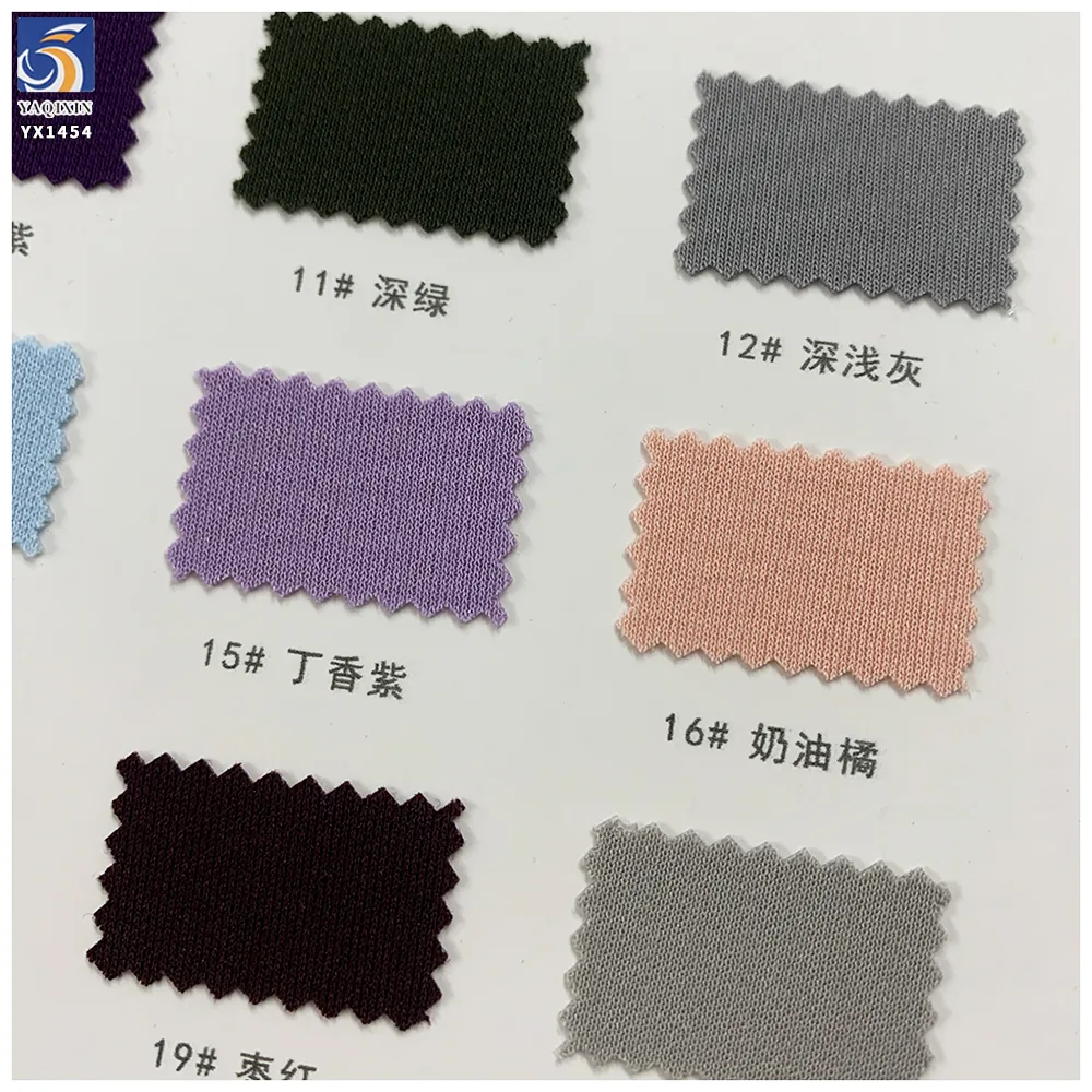 YX1454 220GSM High Twist Linen Look Soft Polyester Knit Fabric 1KG Approx 2.7M for Women's Dresses and Shirts