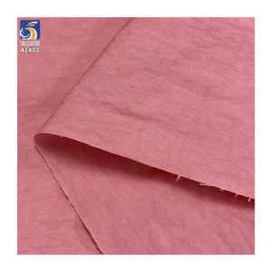 A2400 Plain Woven Cotton and Nylon Blended Snowflake Wrinkle Cotton Fabric Crepe for Women's Clothing Punk Shirt Pants Fabric