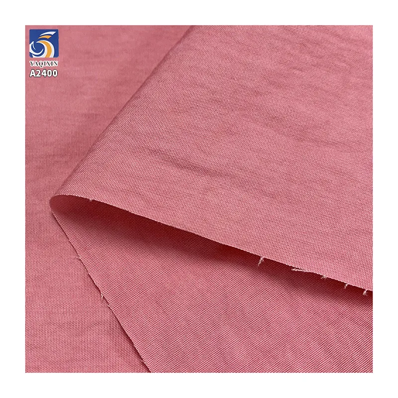 A2400 Plain Woven Cotton and Nylon Blended Snowflake Wrinkle Cotton Fabric Crepe for Women's Clothing Punk Shirt Pants Fabric