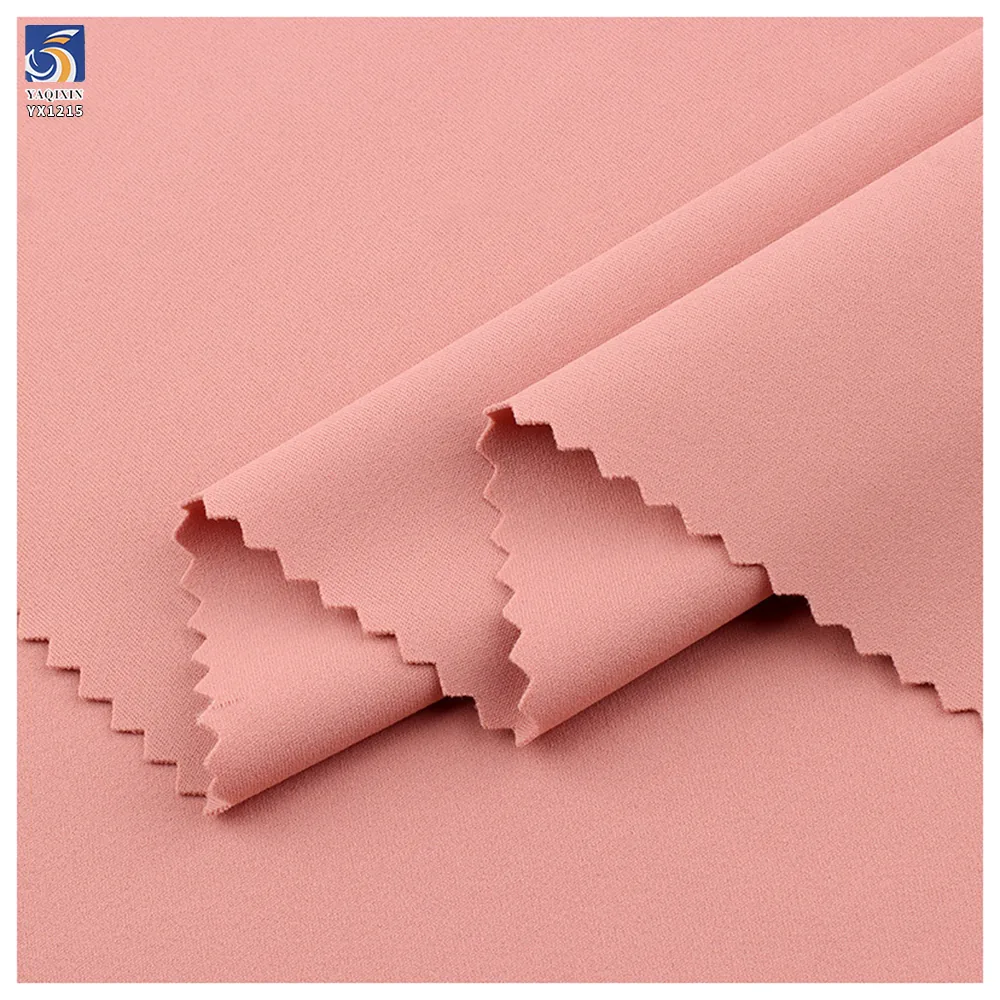 YX1215 230gsm High Quality Bare-Skin Feel and Breathable 75% Nylon 25% Spandex Matte Stretch Double Knitted Sport Fabric Yoga