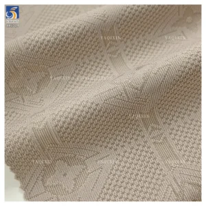 YX1324 175g 78 Nylon 22 Spandex Luxury Fashion Jacquard T Shirts Fabric China Wholesale Stretch Jacquard Knit Fabric for