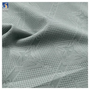 YX1324 175g 78 Nylon 22 Spandex Luxury Fashion Jacquard T Shirts Fabric China Wholesale Stretch Jacquard Knit Fabric for