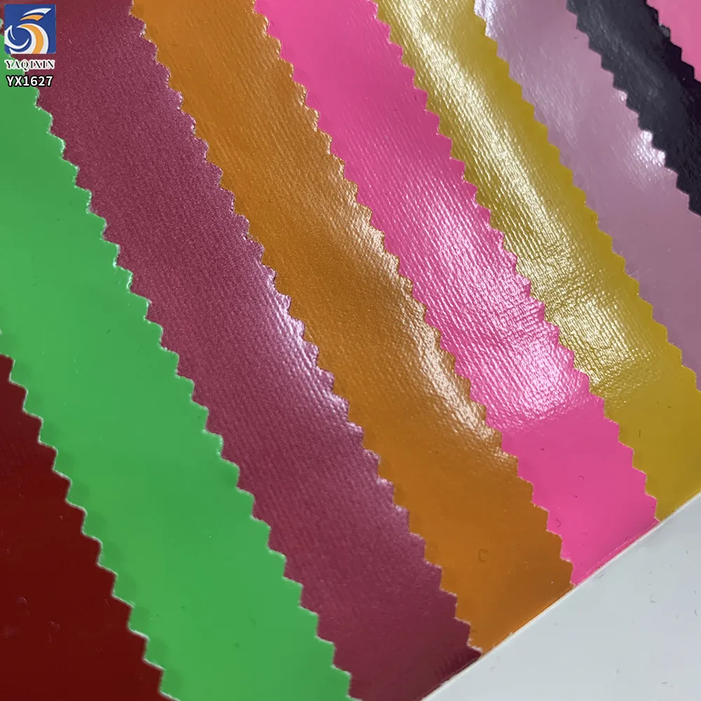 YX1627 Holographic Water Repellent Fabric Iridescent Foil Knit Textile for Handbags Bags and Accessories