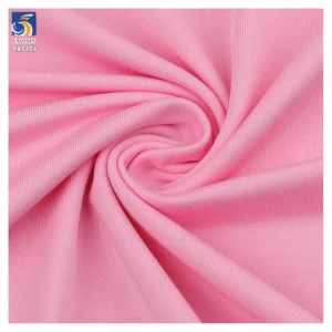 YX777 210gsm Super Soft Comfortable Women's Bottoming Shirt Yoga Wear Fabric 94 Polyester 6 Spandex Stretch Knitted Fabric