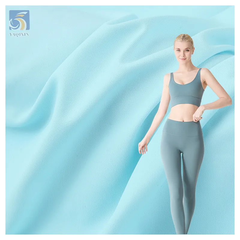 Wholesale Stretch 86 Nylon 14 Spandex Fabric for Sportswear Knitted Sports Jersey Leggings Athletic Yoga Fabric