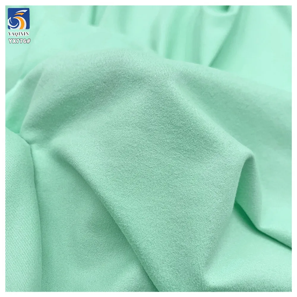 YX776 95% Polyester 5% Spandex Cheap 180gsm Double-Sided Brushed Bottoming Shirt Yoga Clothing Knit 4 Way Stretch Fabric
