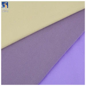 YX776 95% Polyester 5% Spandex Cheap 180gsm Double-Sided Brushed Bottoming Shirt Yoga Clothing Knit 4 Way Stretch Fabric