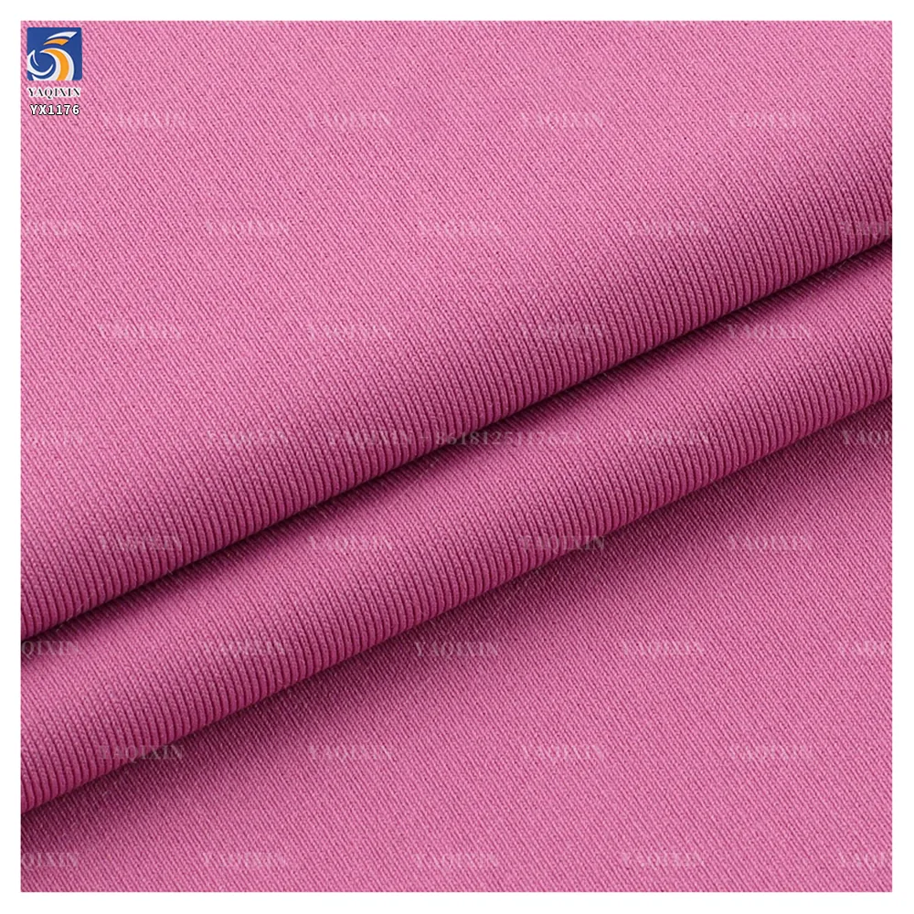 YX1176 87% Polyester 13% Spandex 180gsm Wear Yoga Wear T-Shirt Fitness Sports Fabric Cotton-Like Single-Sided Knitted Wi