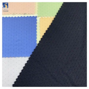 YX1325 165g 88% Nylon 12% Spandex Sports T-Shirt Fabric China Wholesale Nylon/Spandex Stretch Knit Bird Eye Fabric