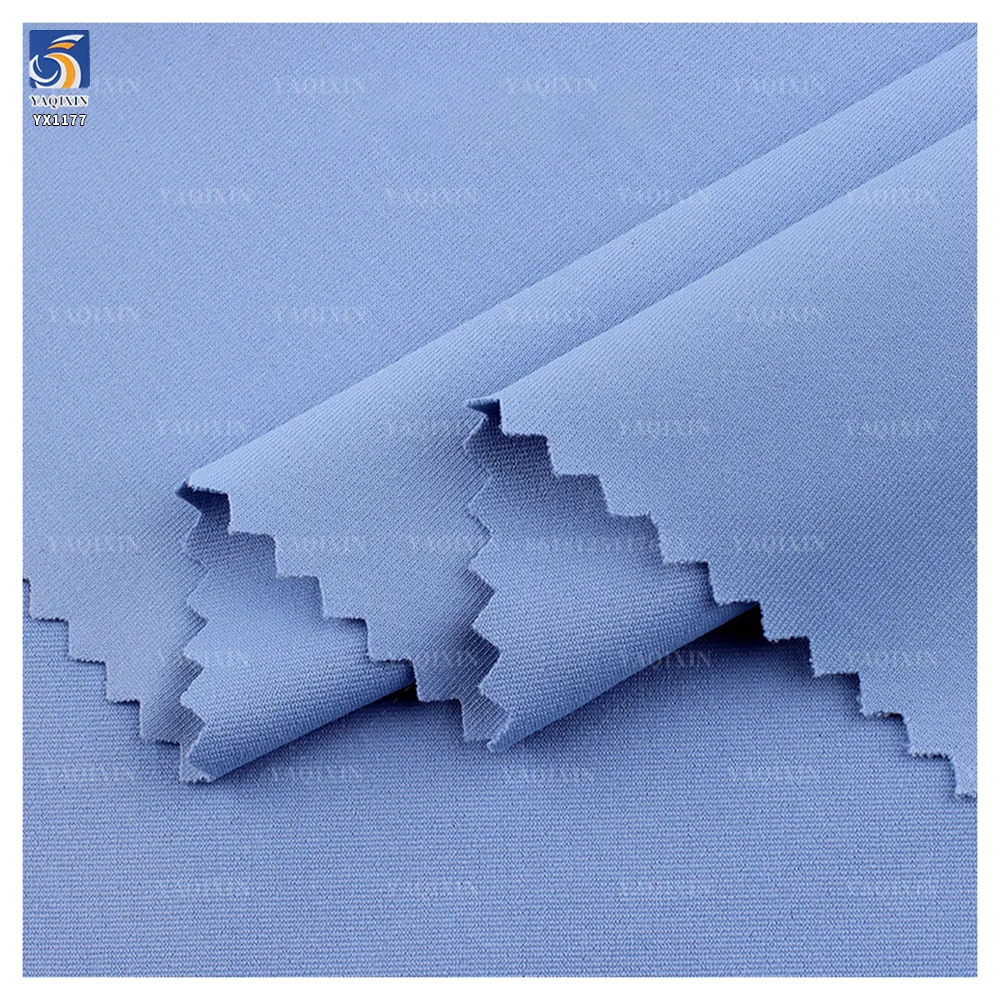YX1177 250gsm 85 Polyester 15 Spandex Spring Men's Vest Sports T-Shirt Knitted Jacquard Fabric Elastic