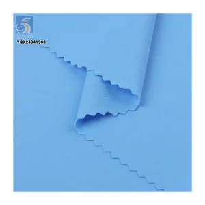 A2295-1 76% Nylon 24% Spandex Ice Silk 150gsm Quick Drying Ribbed Knit Fabric Four-Way Stretch Nylon Spandex Fabric