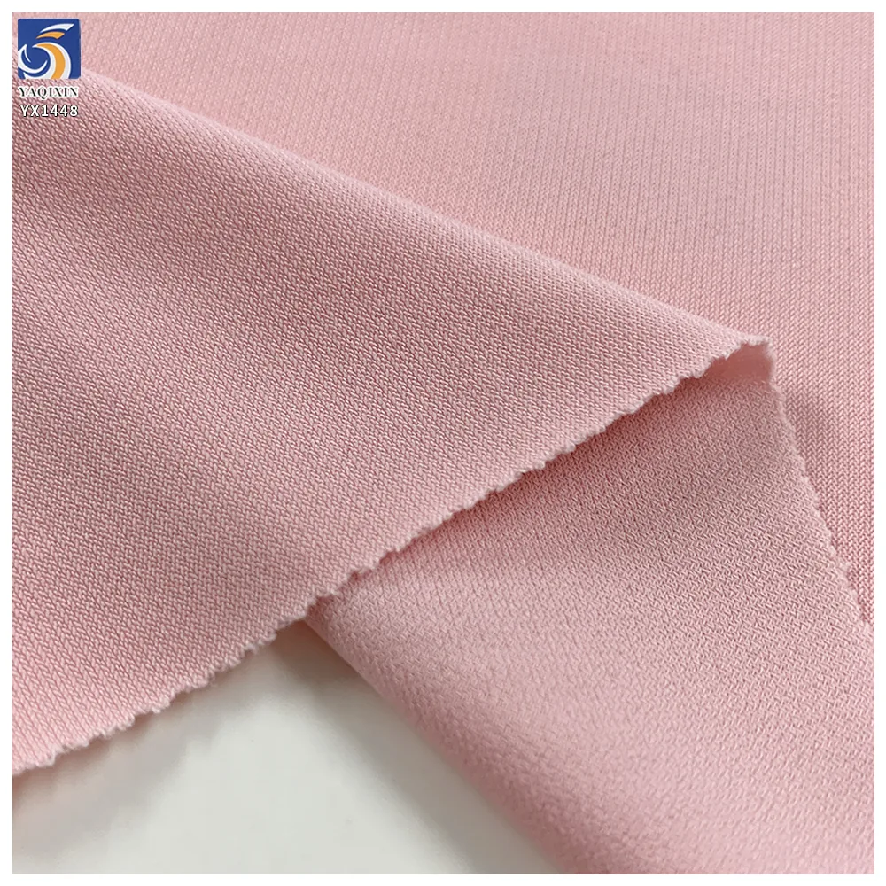 YX1448 200GSM Linen Look 94% Polyester 6% Spandex Knit Jersey Fabric 1KG Approx 2.9M for Wide Leg Pants and Dresses