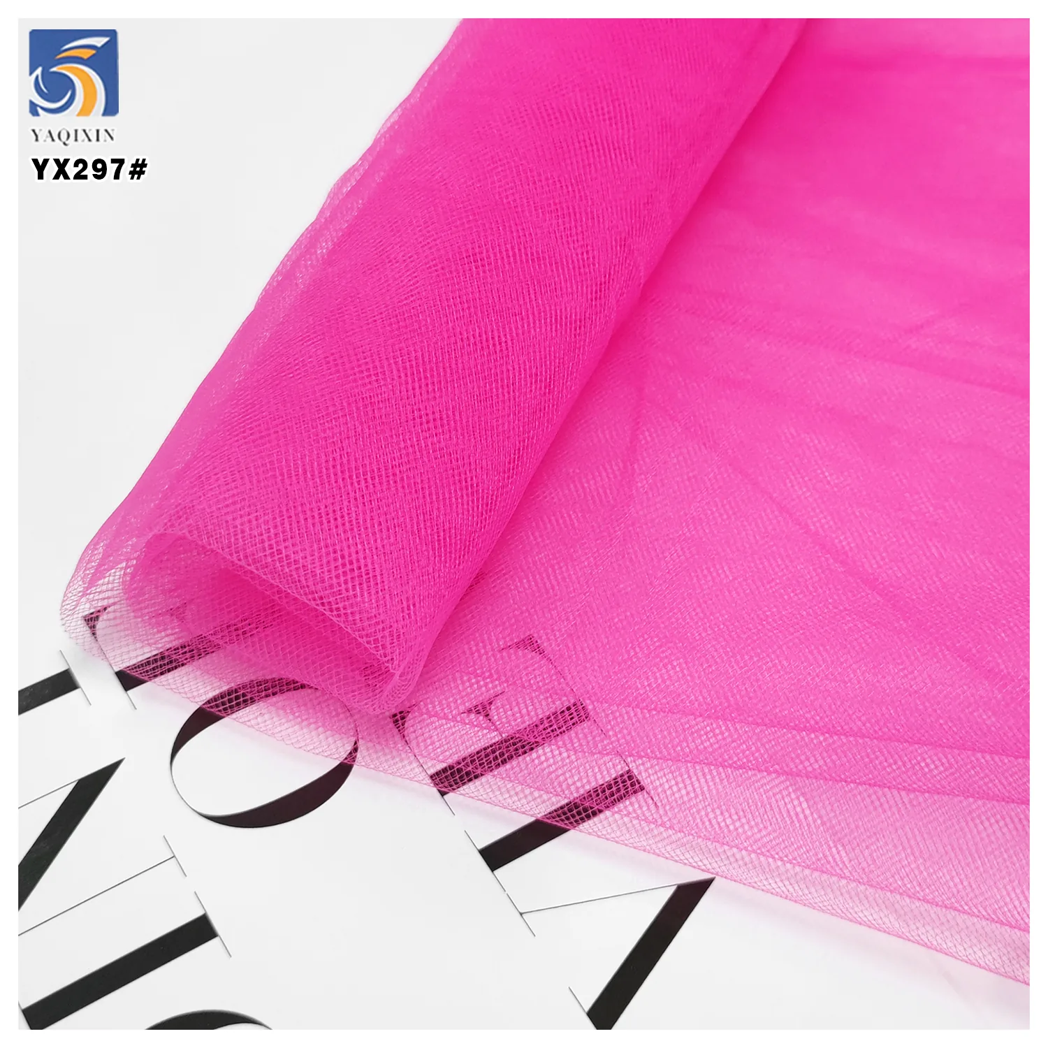 YX297 Thickened Stiffened 12gsm Wholesale  Polyester Single-Thread Knit Mesh Tulle Fabric for Short Skirt