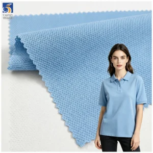 YX1449 200GSM Polyester Spandex Pique Knit Fabric 1KG Approx 2.9M for Polo Shirts and Sportswear