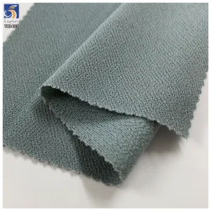 YX1453 Irregular Textured Stretch Knit Fabric 200GSM Polyester Spandex Twisted Slub Material for Dresses and Pants