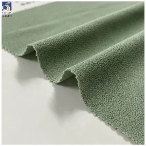 YX1453 Irregular Textured Stretch Knit Fabric 200GSM Polyester Spandex Twisted Slub Material for Dresses and Pants