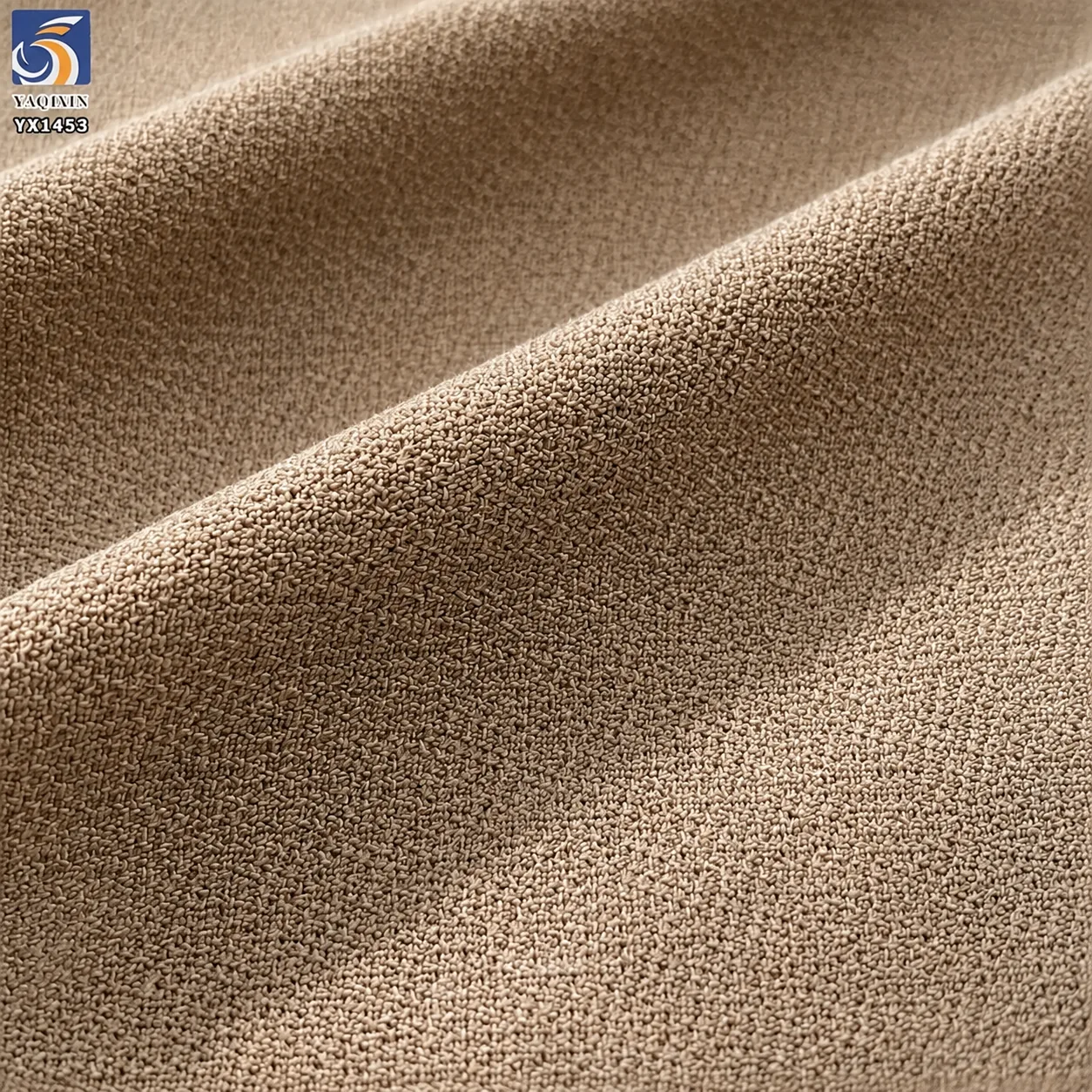 YX1453 Irregular Textured Stretch Knit Fabric 200GSM Polyester Spandex Twisted Slub Material for Dresses and Pants