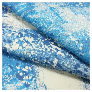 Zhongda Factory High Quality Blue Camouflage Fabric Cotton Polyester Twill Fabric for Pants Jacket