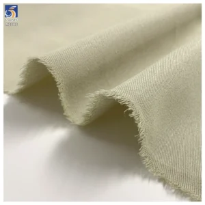 A2503 Wholesale 180gsm Wrinkle-Free Denim Look Fabric 150D Cotton Polyester Lyocell Blend 180cm Washed Trousers Textile