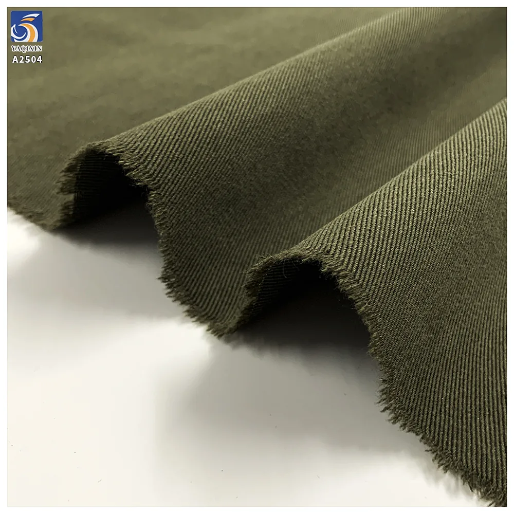 A2504 Custom 200D Washed Style Denim Fabric 225gsm Cotton Lyocell Polyester 180cm Jacket Pants Denim Look Fabric Textile
