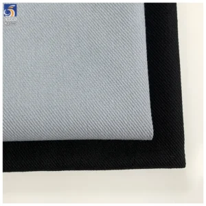 A2505 2026 New 300D 260gsm Thick Washed Jean Denim Look Fabric Cotton Lyocell Polyester Woven Trench Coat Outerwear Fabric