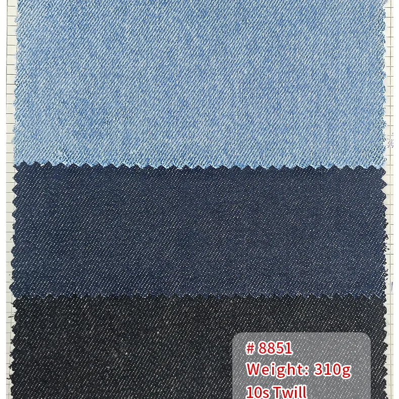 Premium Custom 100 Twill Cotton Textile Denim Fabric 12 oz Plain Washed Denim Jacket Jeans Fabric Cotton Pakistan