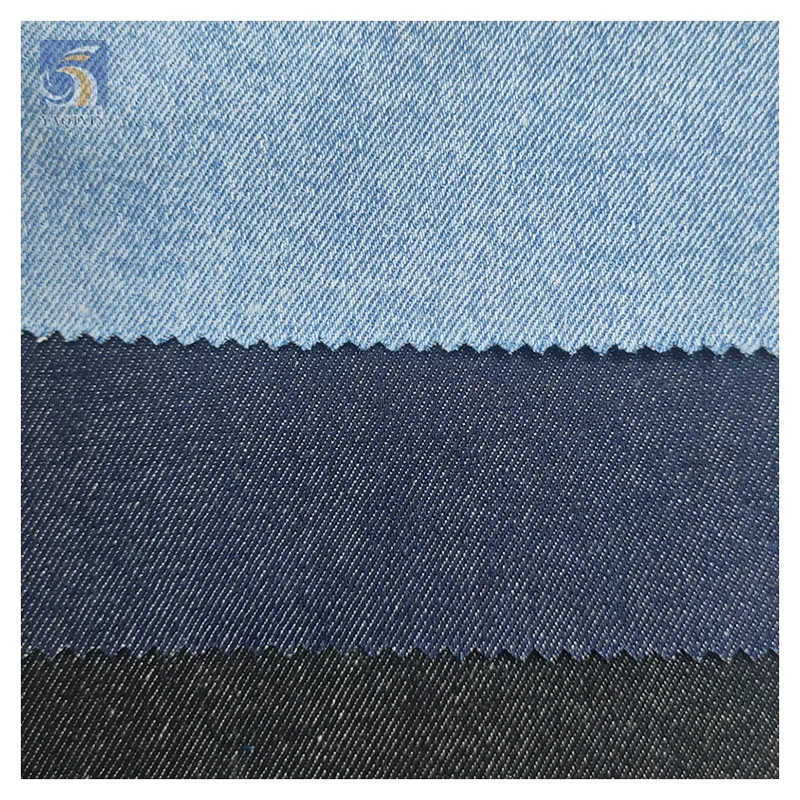 Premium Custom 100 Twill Cotton Textile Denim Fabric 12 oz Plain Washed Denim Jacket Jeans Fabric Cotton Pakistan