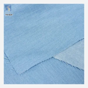 YX183 New Arrival Washed Wholesale Jean Cotton Twill Denim Fabric 150gsm 175CM 100% Cotton Light Denim Fabric
