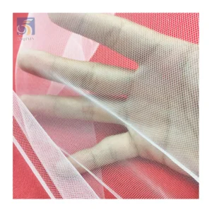 YX2731 ACN Flat Roll American Mesh Tulle Fabric for Wedding 3m Width Polyester Pure White Soft Tulle Fabric