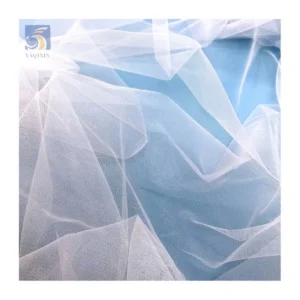 YX2731 ACN Flat Roll American Mesh Tulle Fabric for Wedding 3m Width Polyester Pure White Soft Tulle Fabric