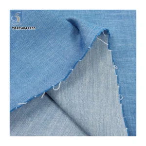 High Quality 32*32 3oz 65% Cotton 33% Polyester 2% Elastane Material Denim Fabric Plain Woven Stretch Denim Fabric