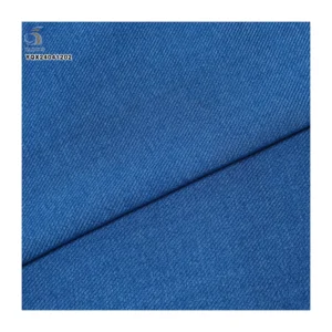 Summer New 220gsm Rough Twill Denim Pants Thin Jacket Fabric Blended 90% Cotton 10% Polyester Japan Denim Fabric