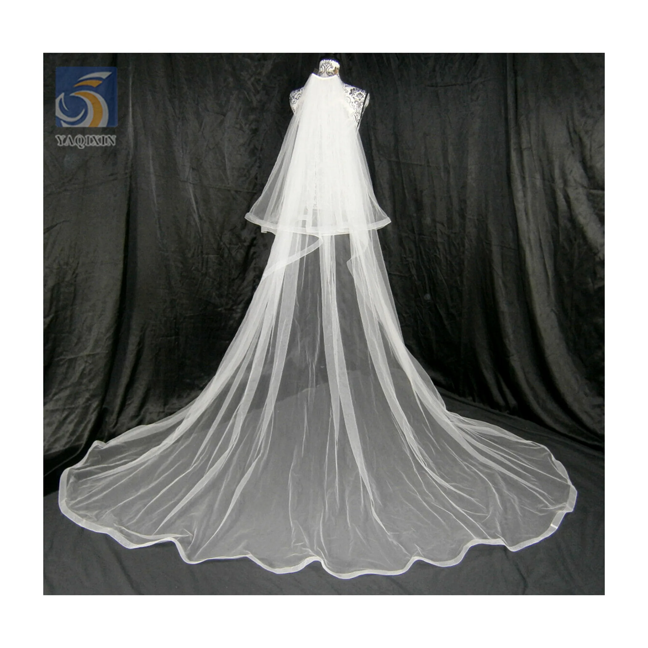 YX2731 ACN Flat Roll American Mesh Tulle Fabric for Wedding 3m Width Polyester Pure White Soft Tulle Fabric