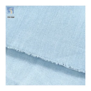 YX156 Good Quality Price 16*16 Washed Dyed Blue 100% Cotton 6 oz Denim Fabric for Jeans Pants